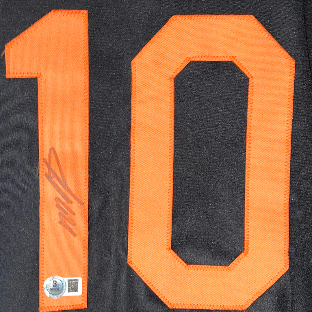 Miguel Tejada Signed Baltimore Black Baseball Jersey (Beckett) - Image 2