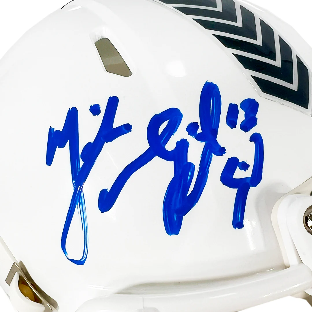 Mike Vanderjagt Signed Indianapolis Colts Salute to Service 2024 Mini Football Helmet (JSA) - Image 2