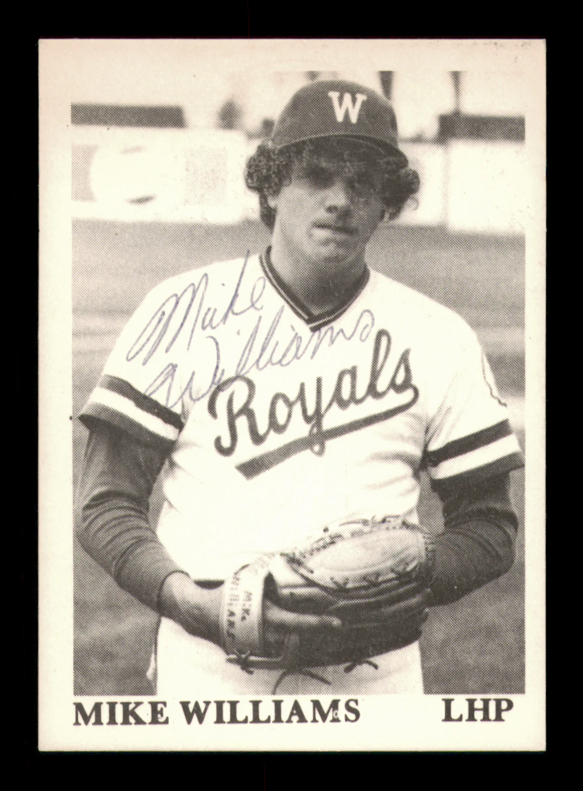 Mike Williams Autographed 1975 TCMA Rookie Card Waterloo Royals