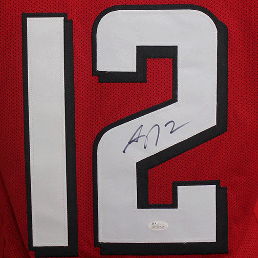 Mohamed Sanu Sr Atlanta Red Autographed Football Jersey (JSA) - Image 3
