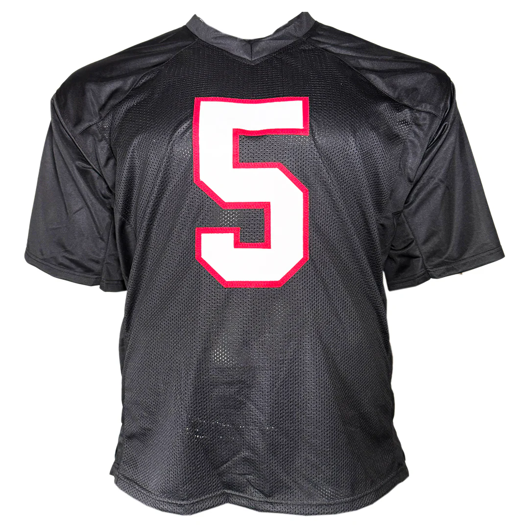 Morten Andersen Signed HOF 2017 Inscription Atlanta Black Football Jersey (JSA) - Image 3