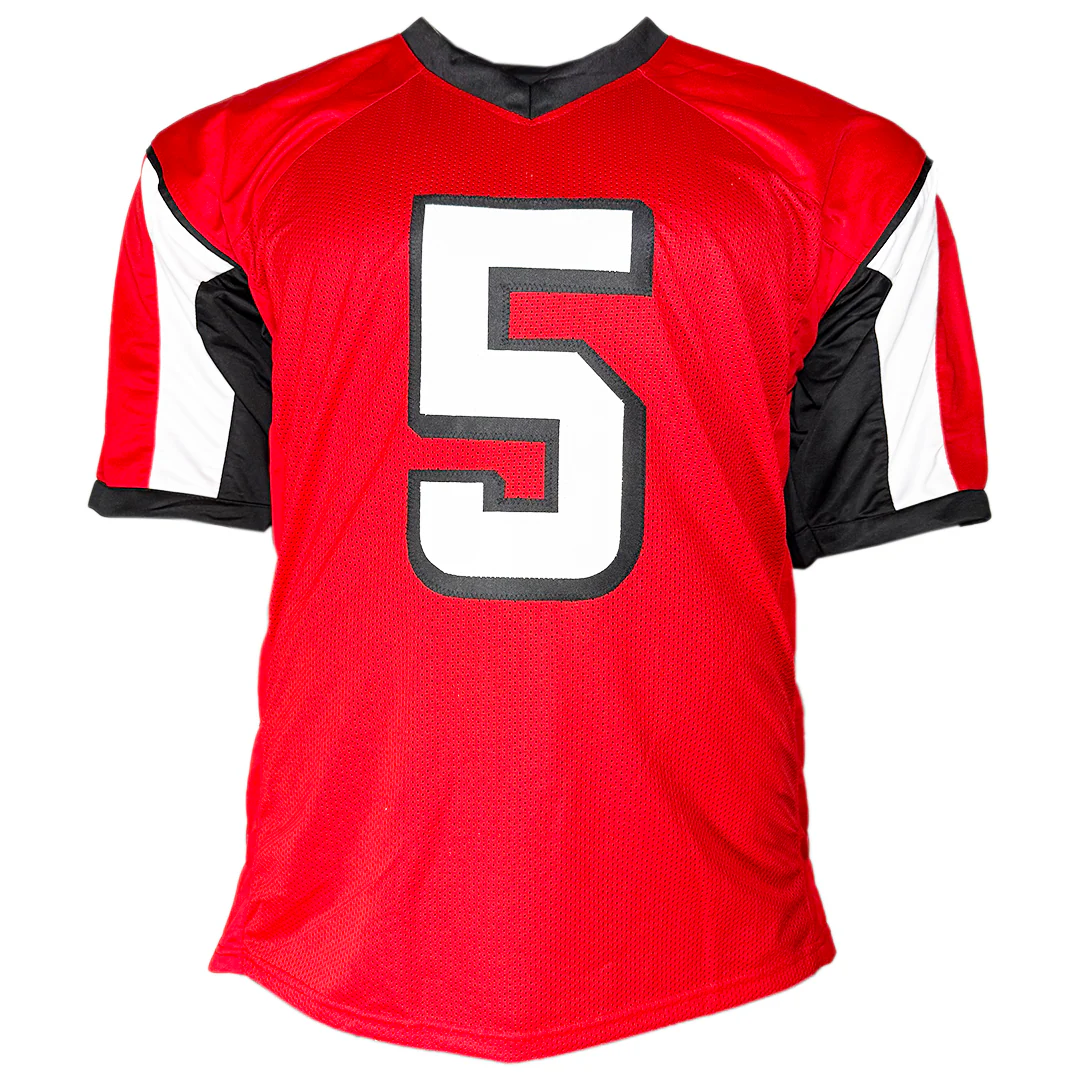 Morten Andersen Signed HOF 2017 Inscription Atlanta Red Football Jersey (JSA) - Image 3