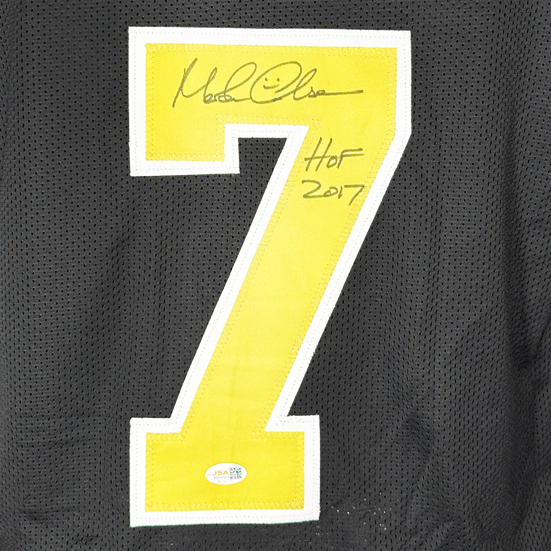 Morten Andersen Signed HOF 2017 Inscription New Orleans Black Football Jersey (JSA) - Image 2