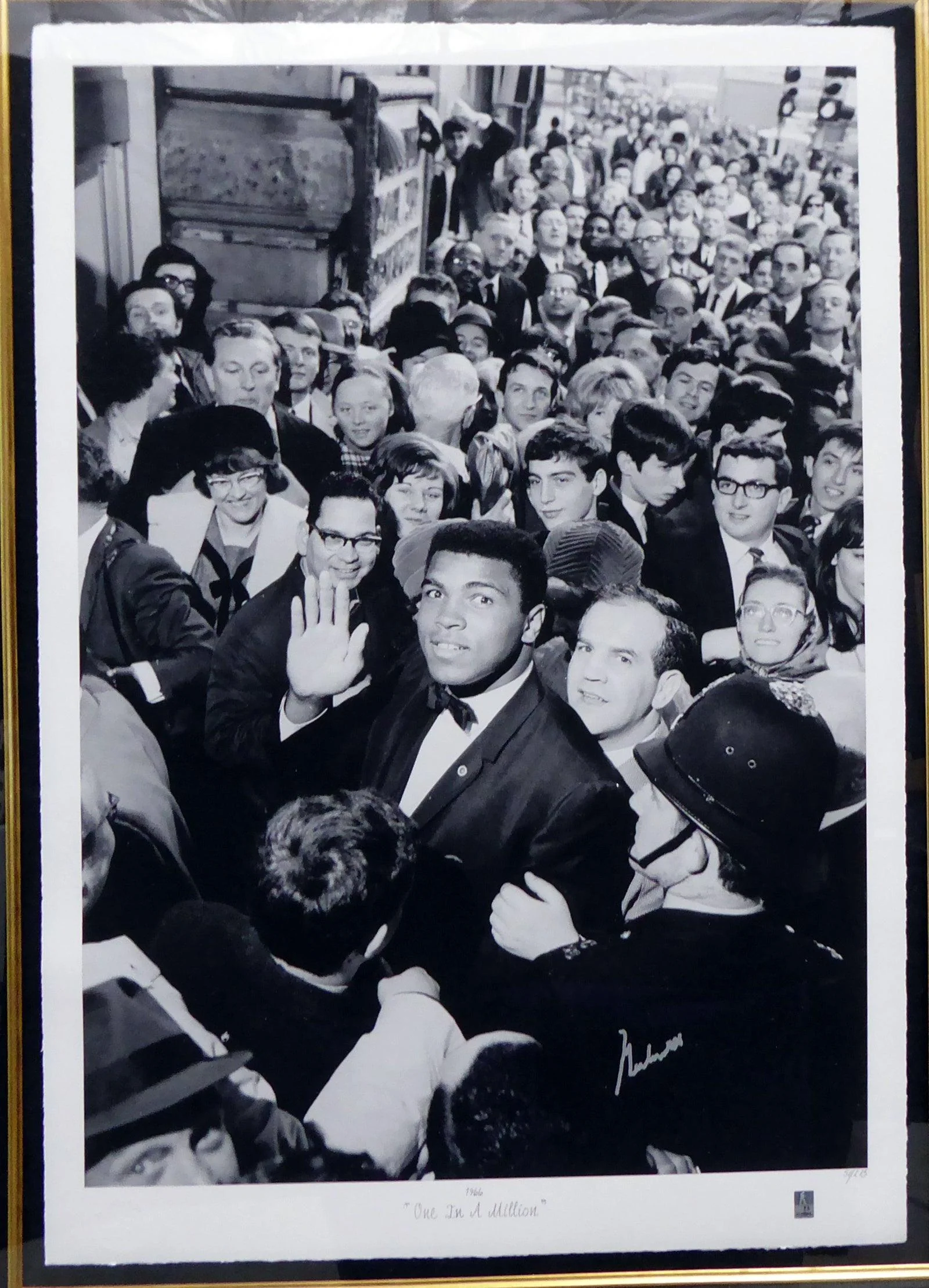 Muhammad Ali Autographed Framed 35x45 Photo 1966 One In A Million #/275 Beckett BAS #A53348 - Image 2