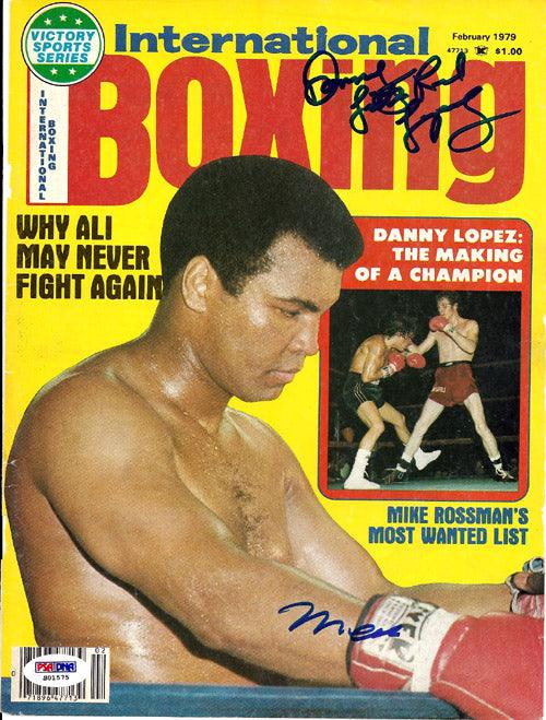 Muhammad Ali & Danny Lopez Autographed International Boxing Magazine Cover PSA/DNA #S01575 - Image 2