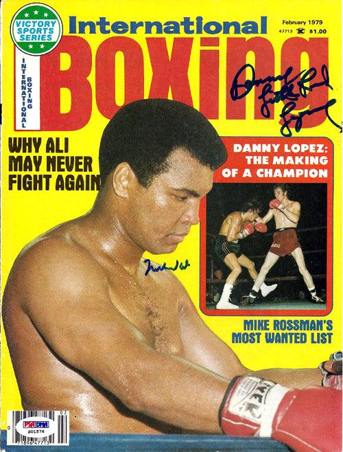Muhammad Ali & Danny Lopez Autographed International Boxing Magazine Cover PSA/DNA #S01576 - Image 2
