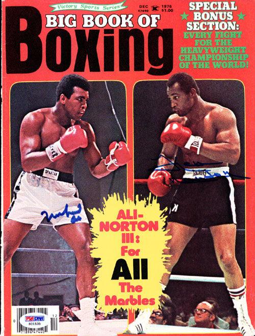 Muhammad Ali & Ken Norton Autographed Big Book Of Boxing Magazine Cover PSA/DNA #S01535 - Image 2