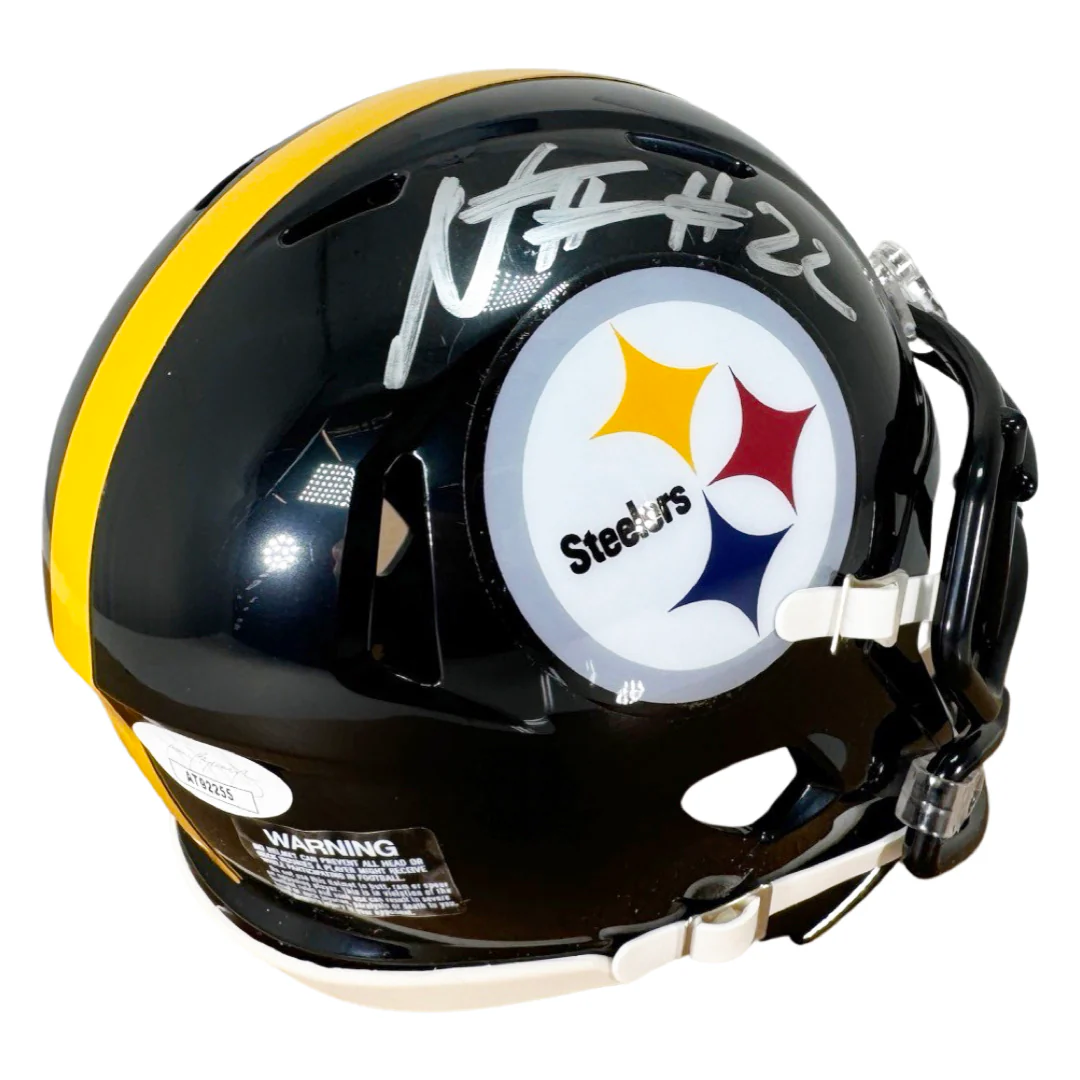Najee Harris Signed Pittsburgh Steelers Speed Mini Football Helmet (JSA) - Image 3