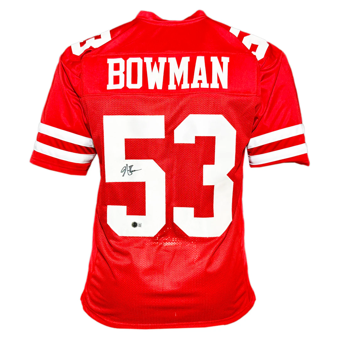 NaVorro Bowman Signed San Francisco Red Football Jersey (Beckett)