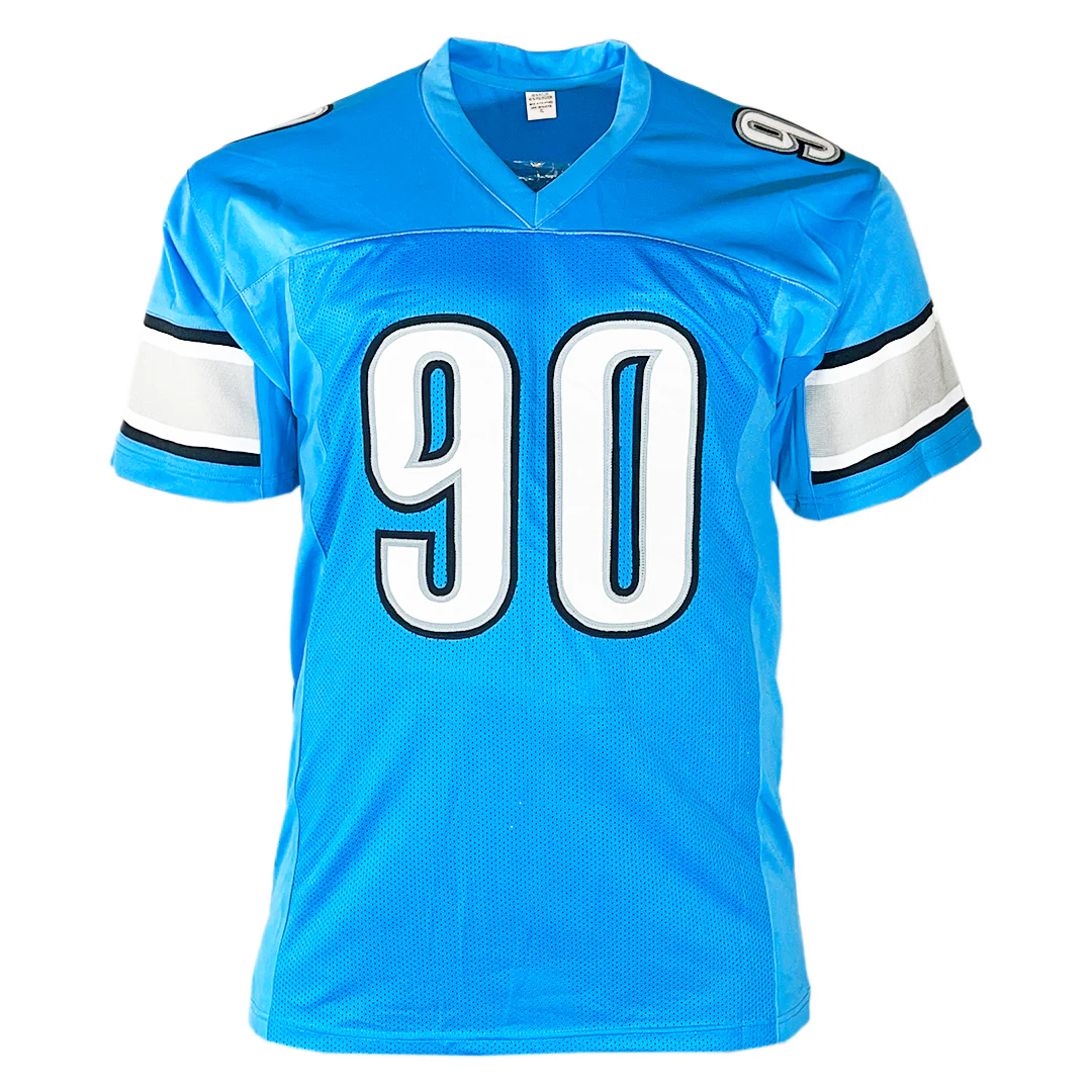 Ndamukong Suh Signed Detroit Light Blue Football Jersey (Beckett) - Image 3