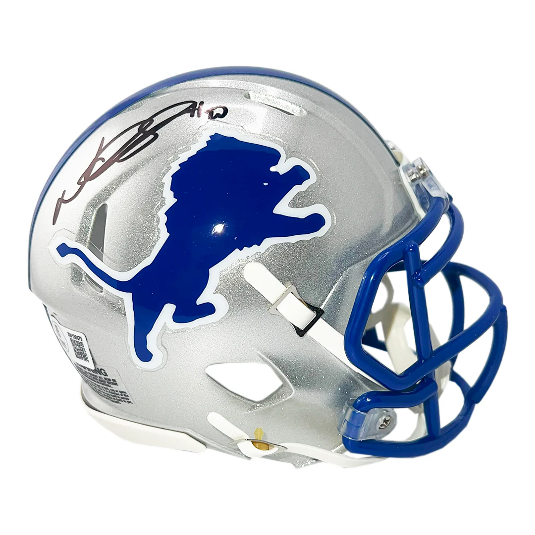 Ndamukong Suh Signed Detroit Lions Throwback 83-02 Speed Mini Football Helmet (Beckett)