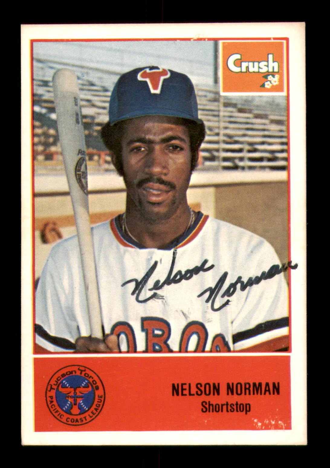 Nelson Norman Autographed 1978 Cramer Rookie Card #95 Tucson Toros