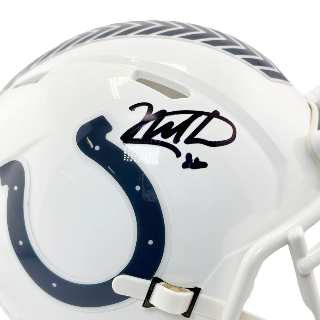 Nick Cross Signed Indianapolis Colts Salute to Service 2024 Mini Football Helmet (JSA) - Image 3