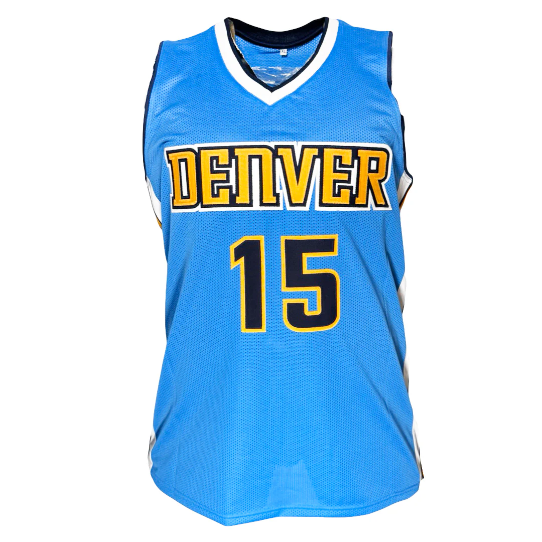 Nikola Jokic Signed Denver Light Blue Basketball Jersey (JSA) - Image 3
