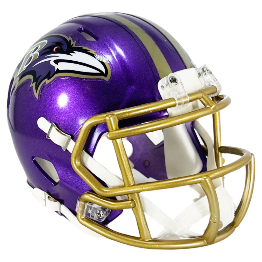 Odell Beckham Jr Signed Baltimore Ravens Flash Speed Mini Football Helmet (Beckett) - Image 3