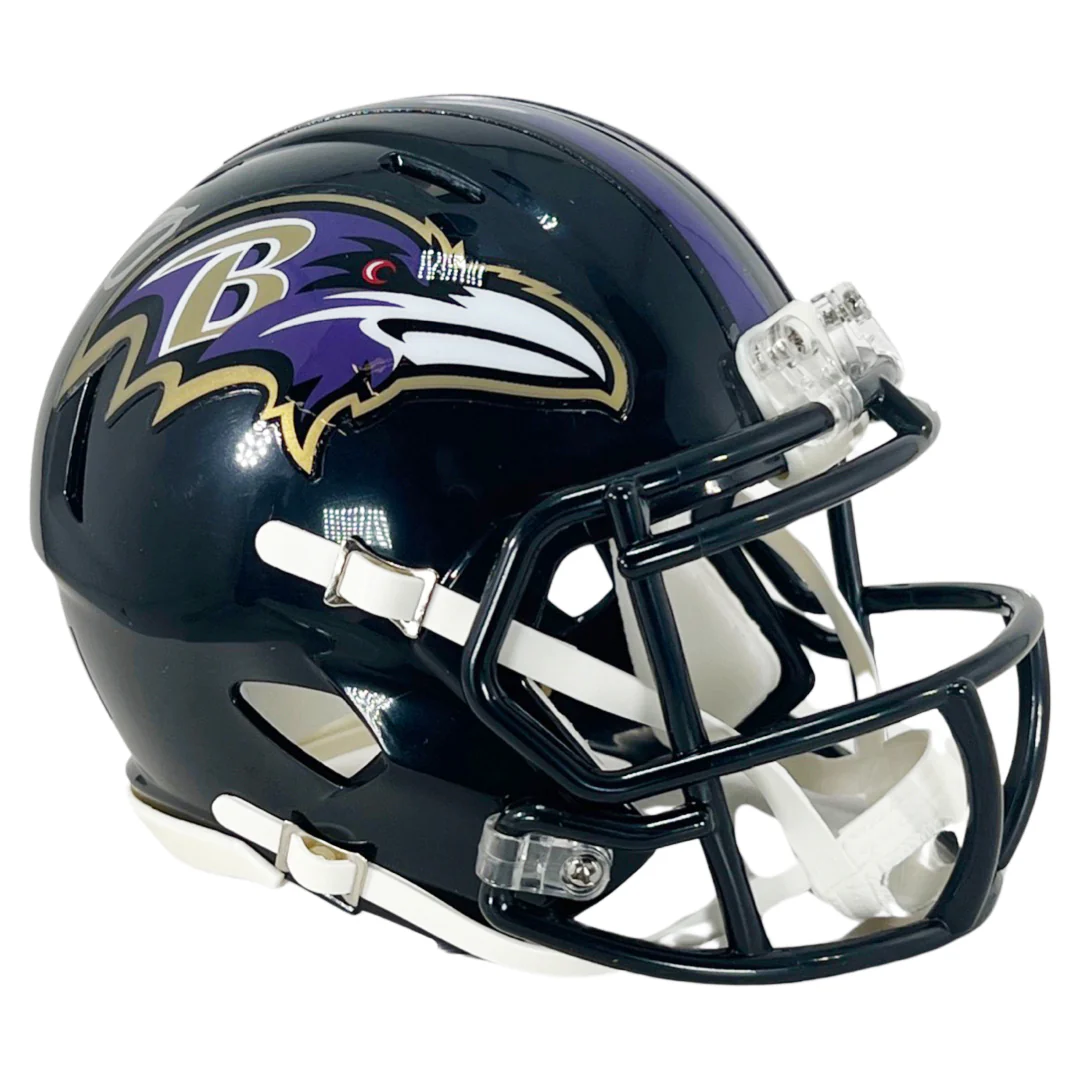 Odell Beckham Jr Signed Baltimore Ravens Speed Mini Football Helmet (Beckett) - Image 3