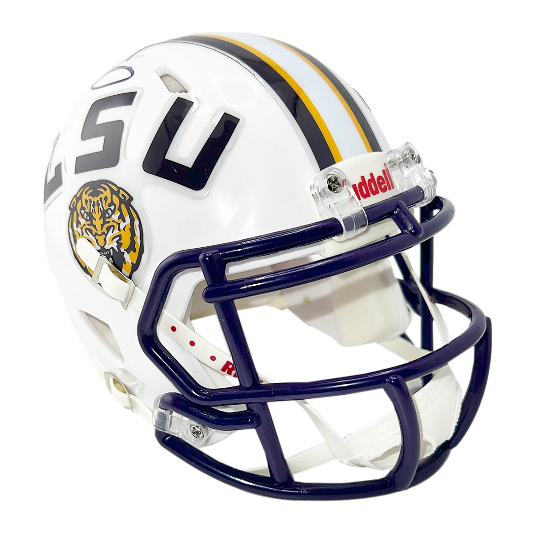 Odell Beckham Jr Signed LSU Tigers Speed Mini Football White Helmet (Beckett) - Image 3