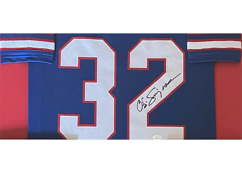 OJ Simpson Signed Buffalo Framed Jersey 34x44 (JSA) - Image 2