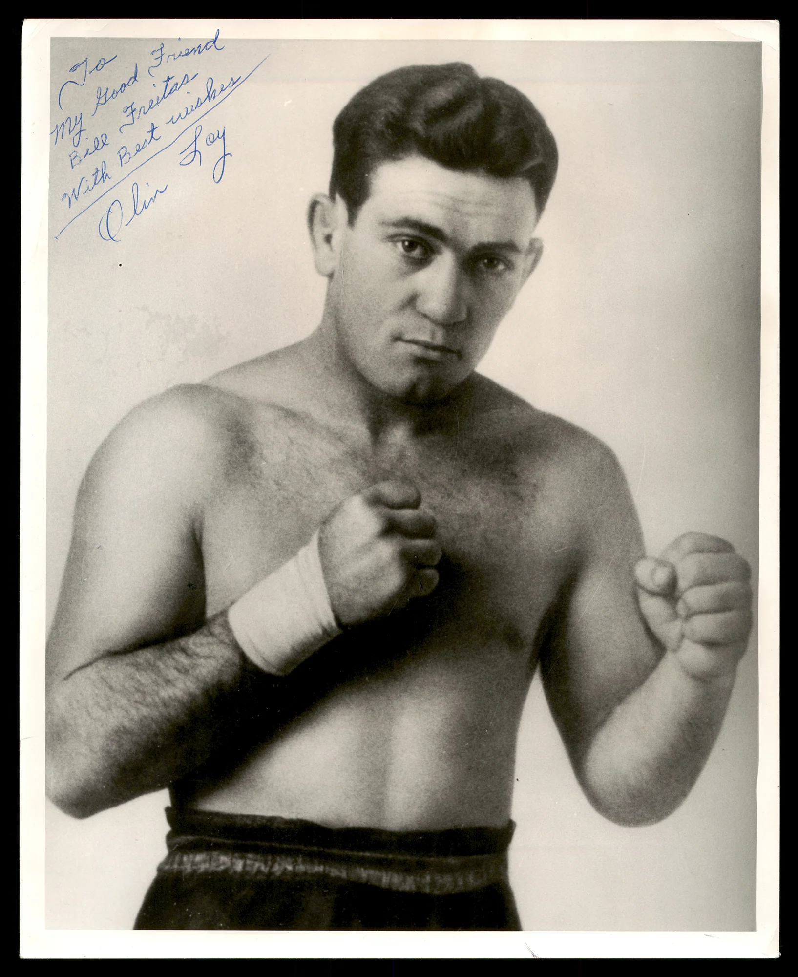 Olin Loy Autographed 8x10 Photo "To Bill" SKU #186837