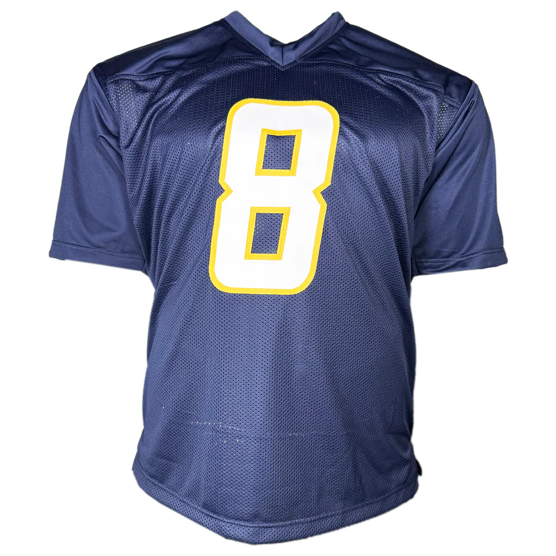 Omarion Hampton Signed Los Angeles Dark Blue Football Jersey (Beckett) - Image 3