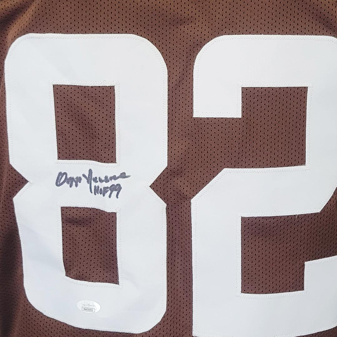 Ozzie Newsome Signed HOF 99 Inscription Cleveland Brown Football Jersey (JSA) - Image 2