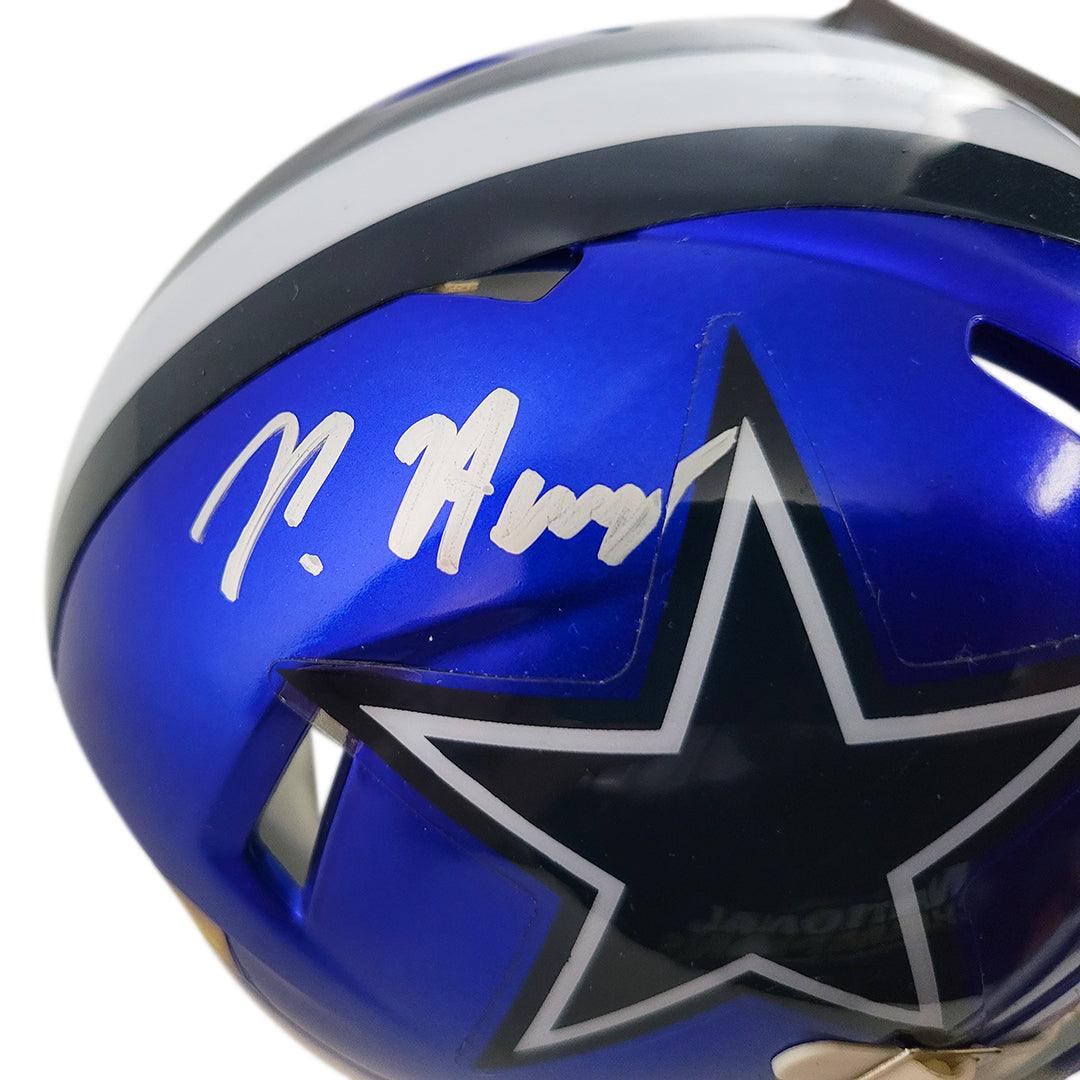 Peyton Hendershot Signed Dallas Cowboys Flash Speed Mini Replica Football Helmet (JSA) - Image 2