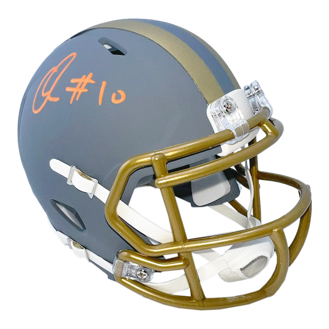 Quinshon Judkins Signed Cleveland Slate Mini Football Helmet (Beckett) - Image 3