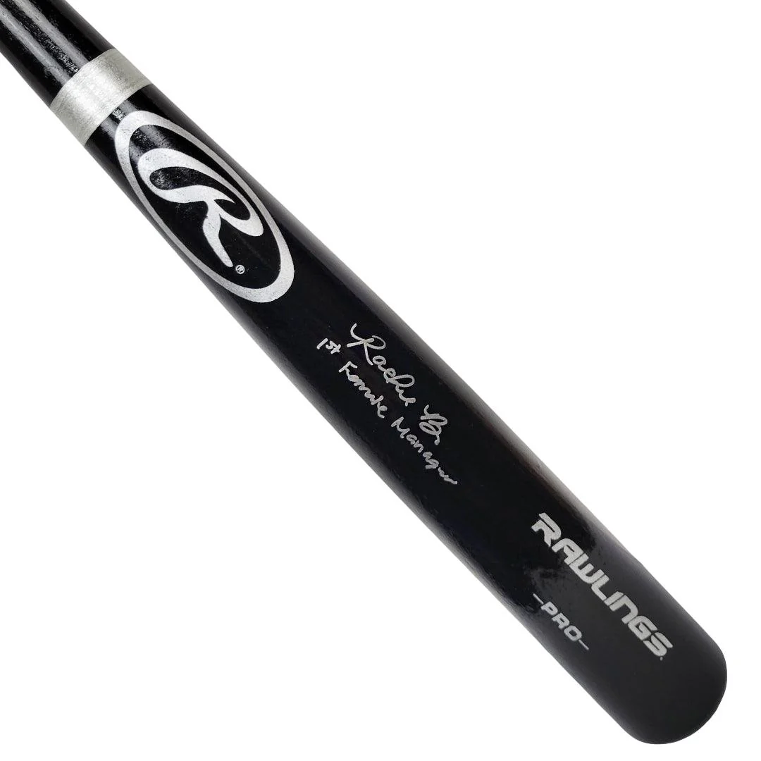 Rachel Balkovec Signed 1st Female manager Inscription Rawlings Black Baseball Bat (Beckett)