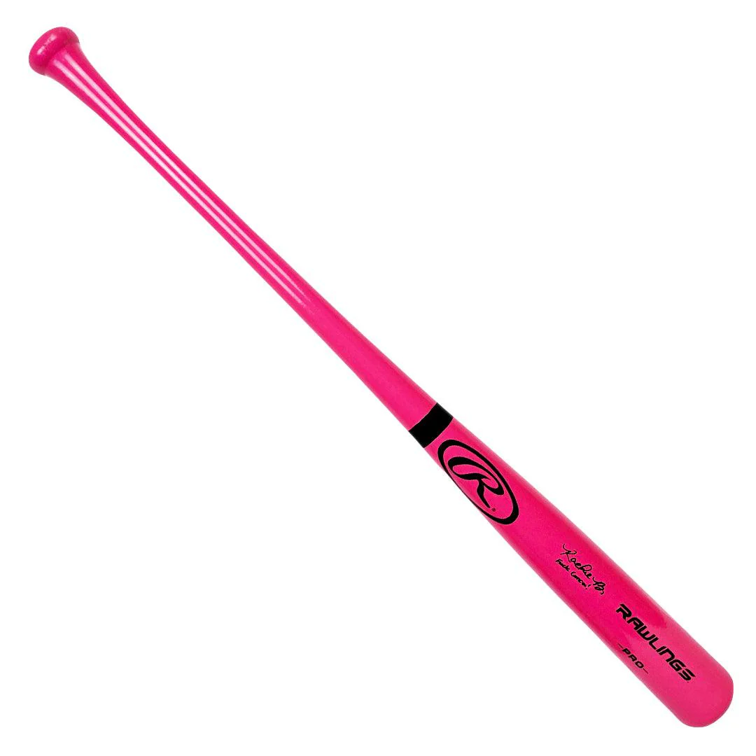 Rachel Balkovec Signed F*** Cancer Inscription Pink Rawlings Baseball Bat (Beckett) - Image 2