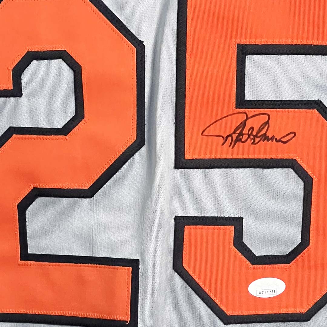 Rafael Palmeiro Signed Baltimore Grey Baseball Jersey (Beckett) - Image 2