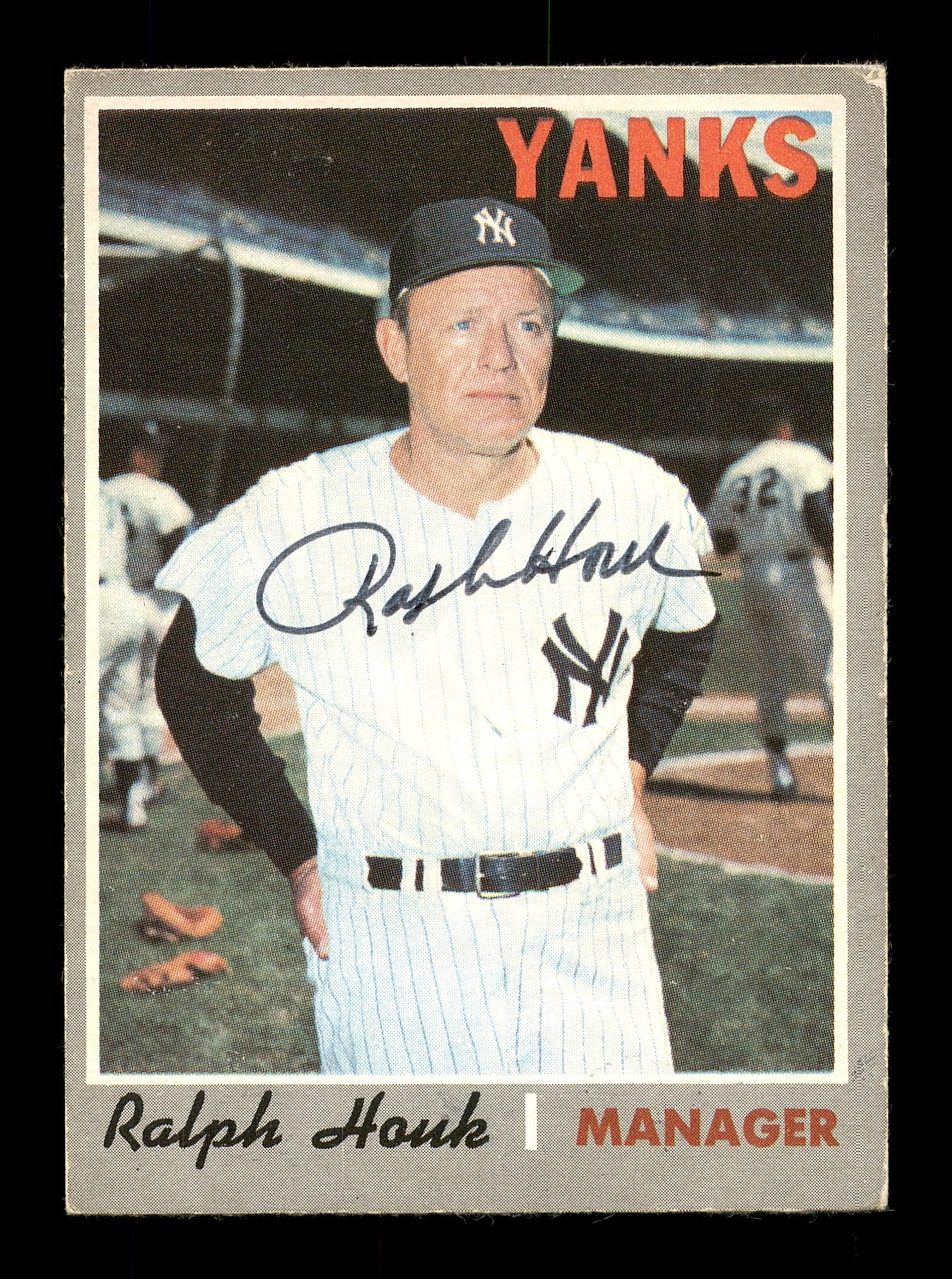 Ralph Houk Autographed 1970 O-Pee-Chee Card #273 New York Yankees SKU #169102