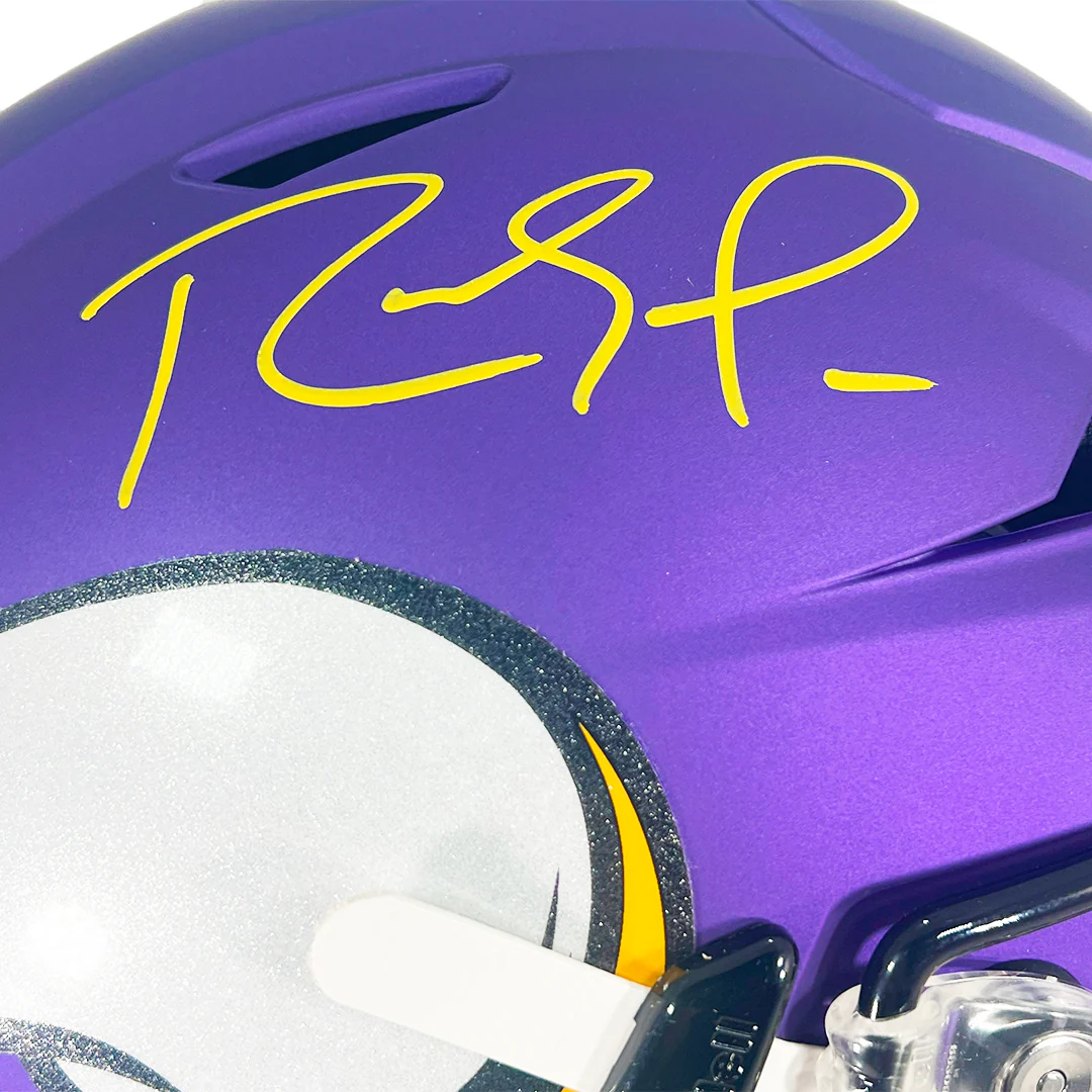 Randy Moss Signed Minnesota Vikings Authentic SpeedFlex Full-Size Football Helmet (Beckett) - Image 2
