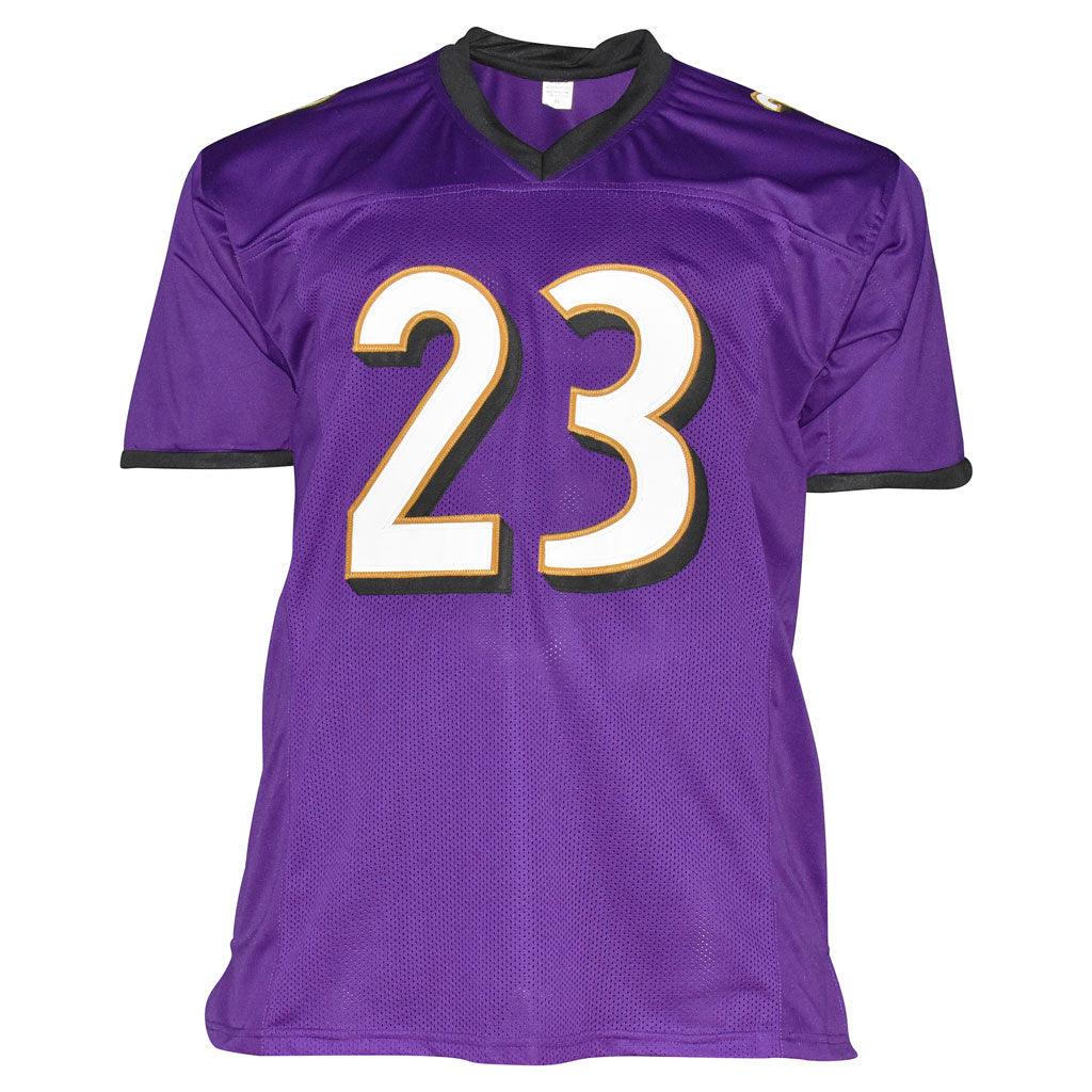 Willis McGahee Signed Baltimore Purple Football Jersey (Beckett) - Image 3