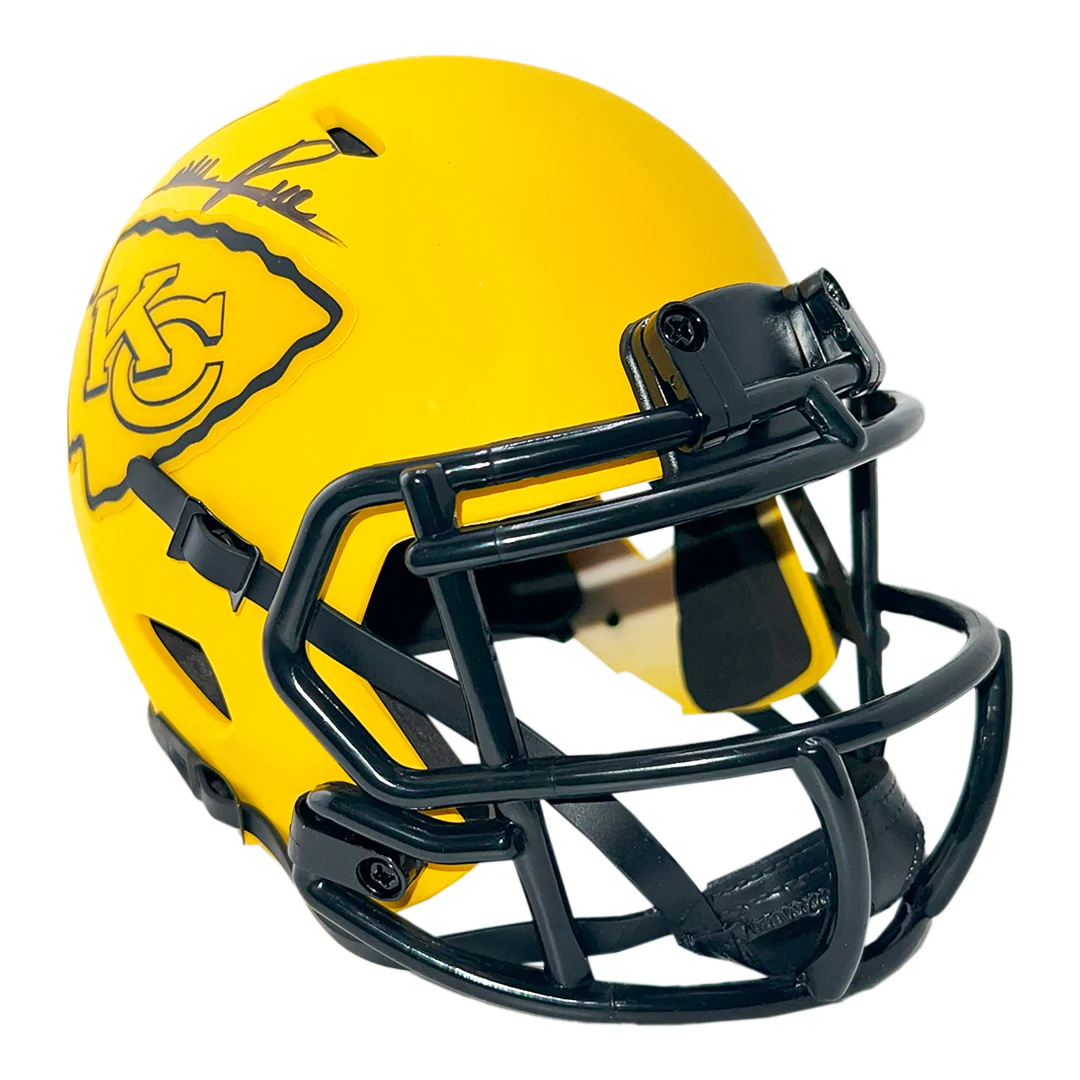 Rashee Rice Signed Kansas City Chiefs Rave Mini Football Helmet (JSA) - Image 3