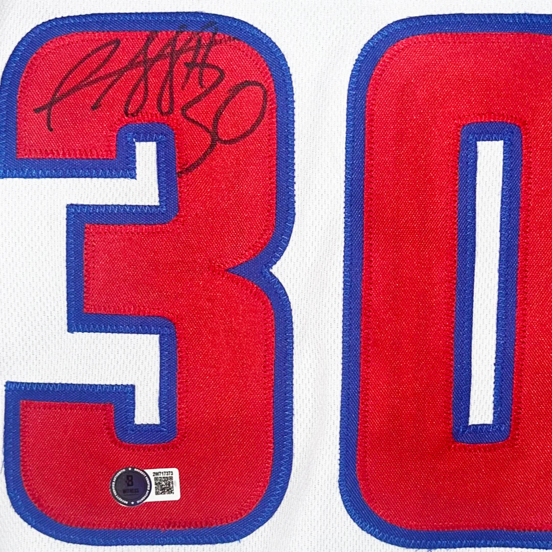 Rasheed Wallace Signed Detroit White Basketball Jersey (Beckett) - Image 2
