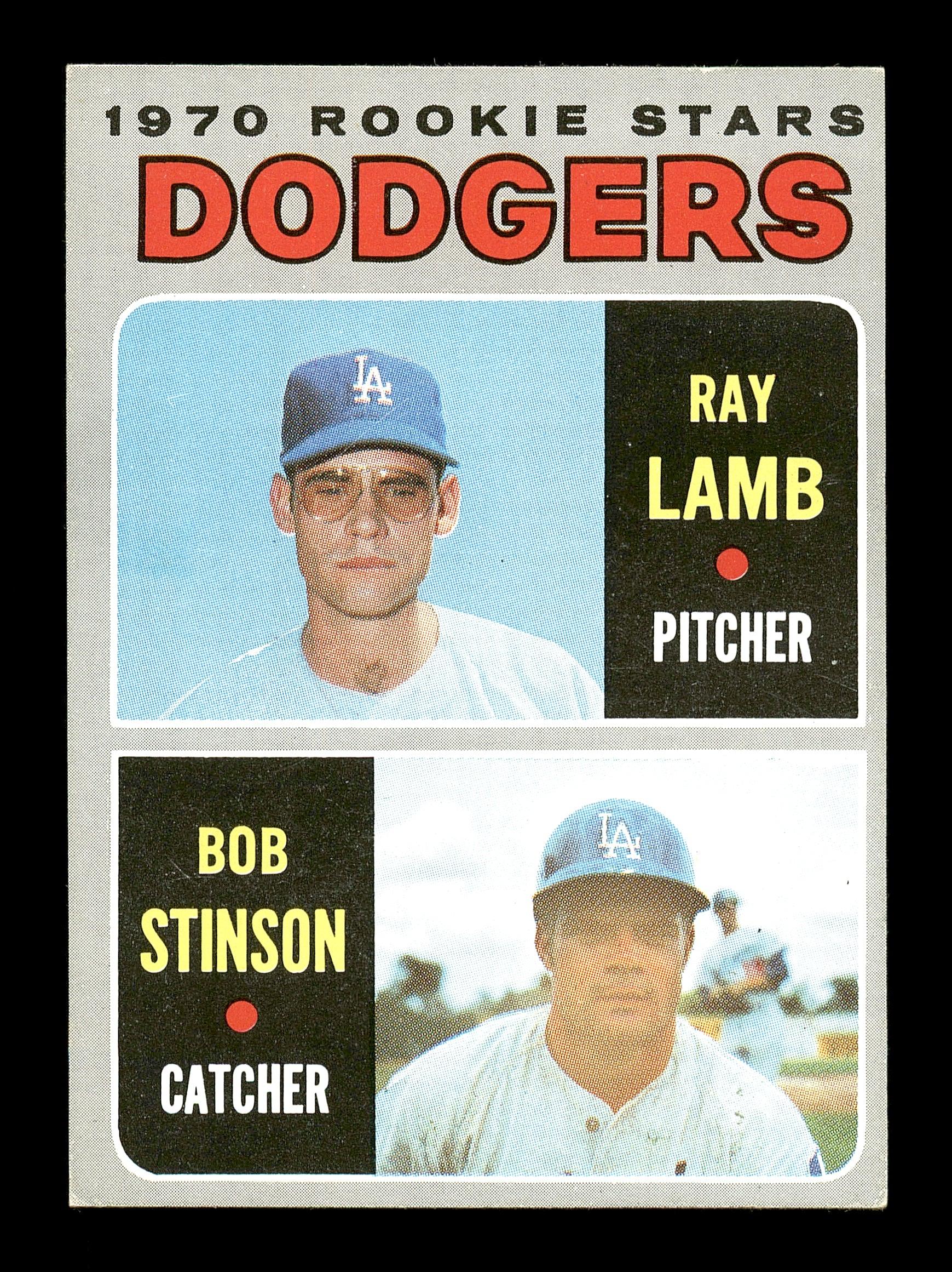 Ray Lamb & Bob Stinson Autographed 1970 Topps Rookie Card #131 Los Angeles Dodgers SKU #167527 - Image 2