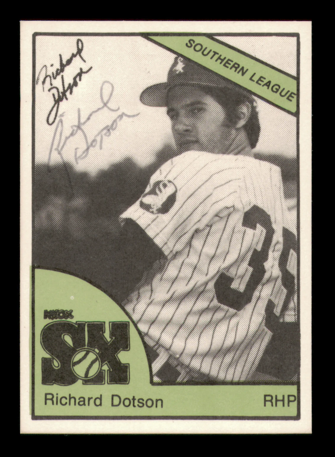 Richard Rich Dotson Autographed 1978 TCMA Rookie Card #34 Knoxville Knox Sox