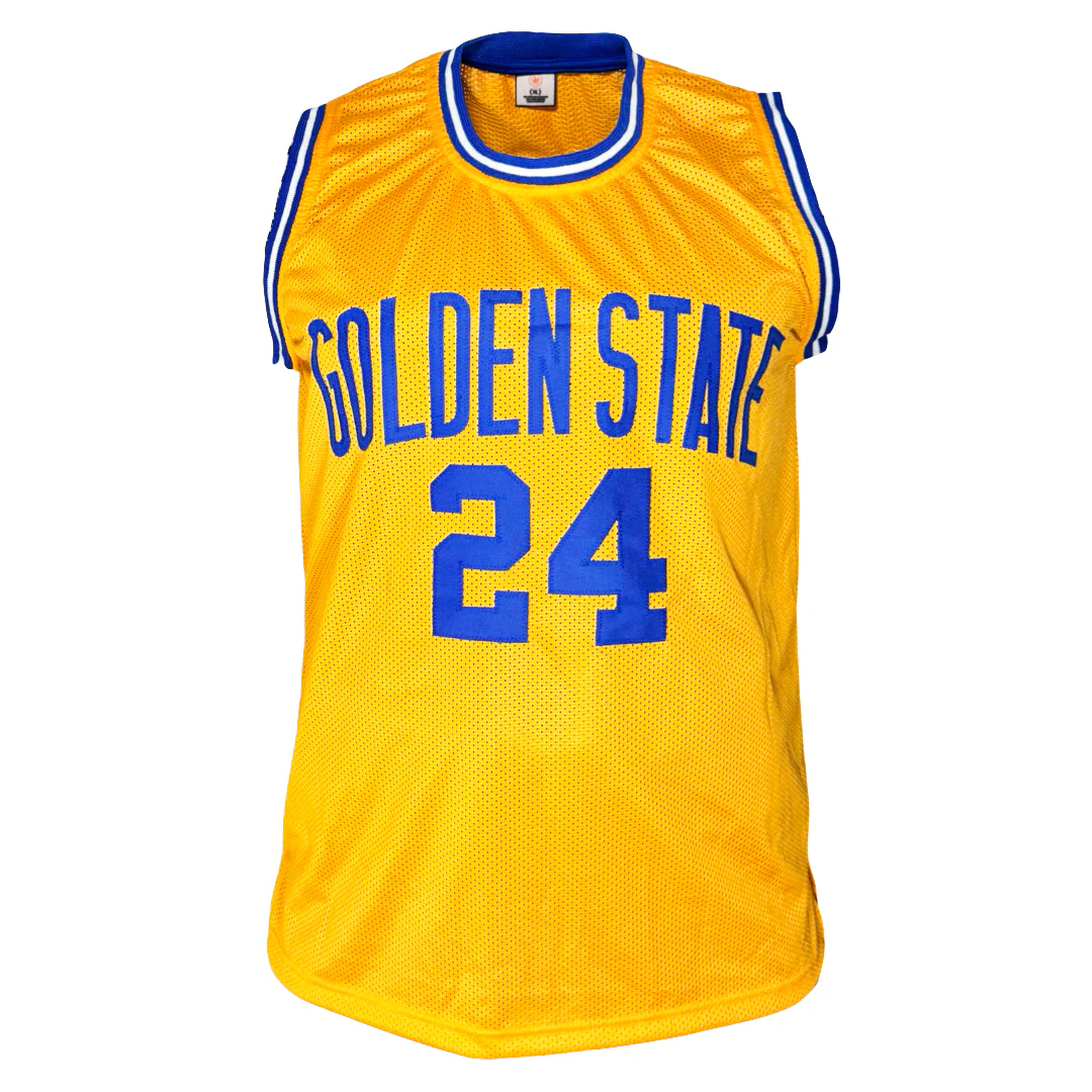 Rick Barry Signed Golden State Yellow Basketball Jersey (JSA) - Image 3