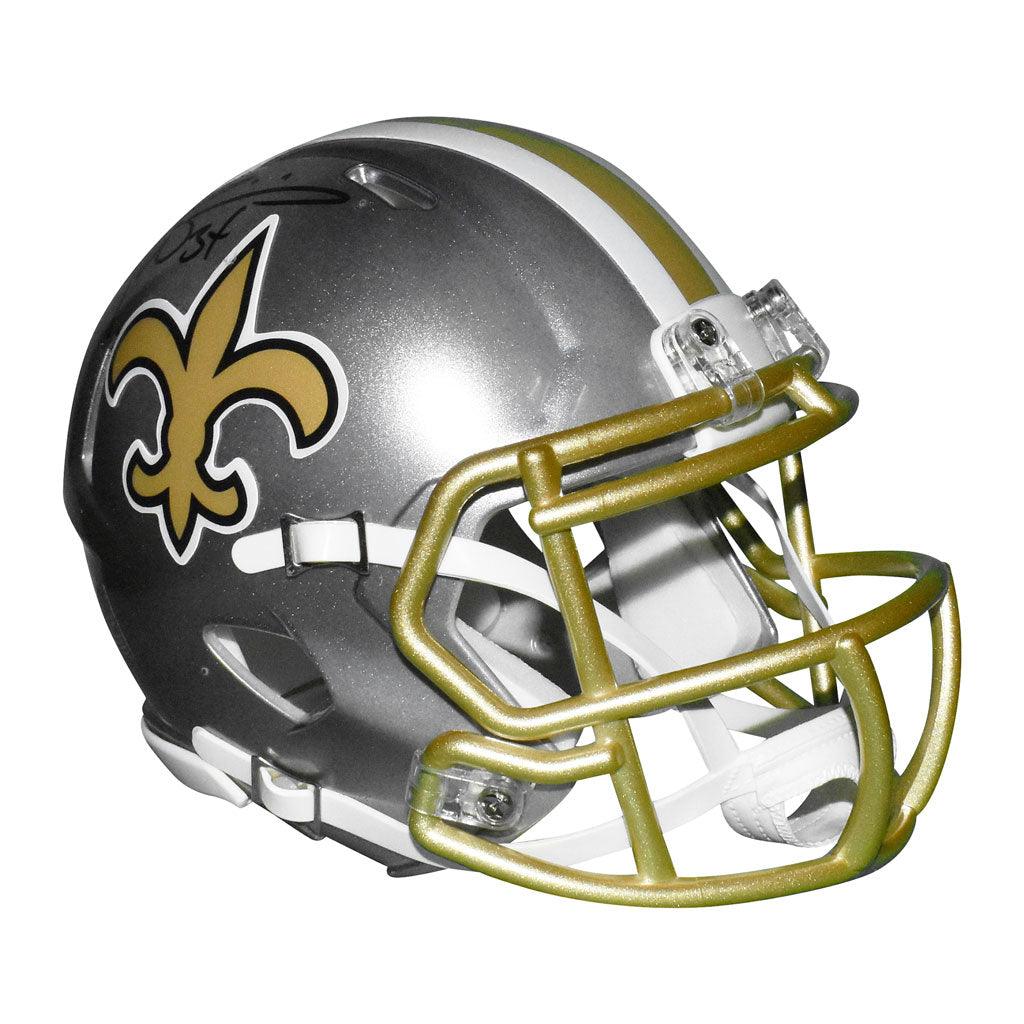 Ricky Williams Signed New Orleans Saints Flash Speed Mini Replica Football Helmet (JSA) - Image 4