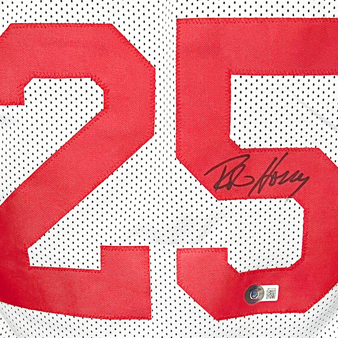 Robert Horry Signed Houston White Basketball Jersey (Beckett) - Image 2