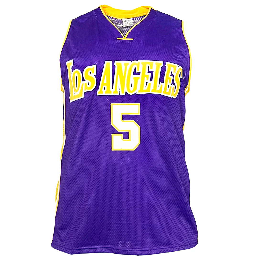 Robert Horry Signed Los Angeles Purple Basketball Jersey (Beckett) - Image 3
