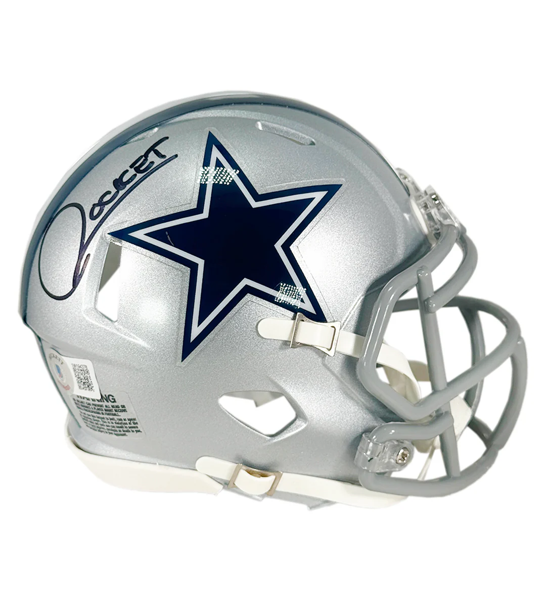 Rocket Ismail Signed Dallas Cowboys Speed Mini Football Helmet (Beckett) - Image 3