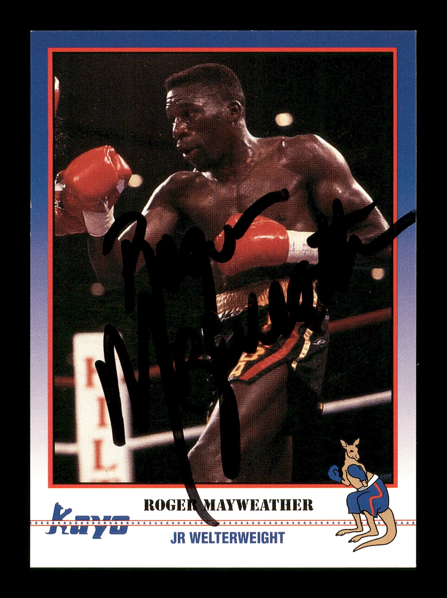 Roger Mayweather Autographed 1991 Kayo Card #144 SKU #167234