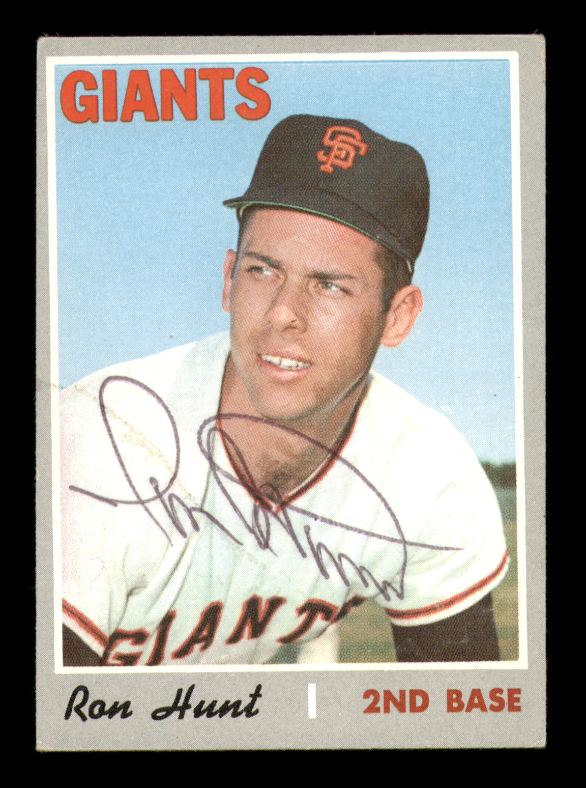 Ron Hunt Autographed 1970 Topps Card #276 San Francisco Giants