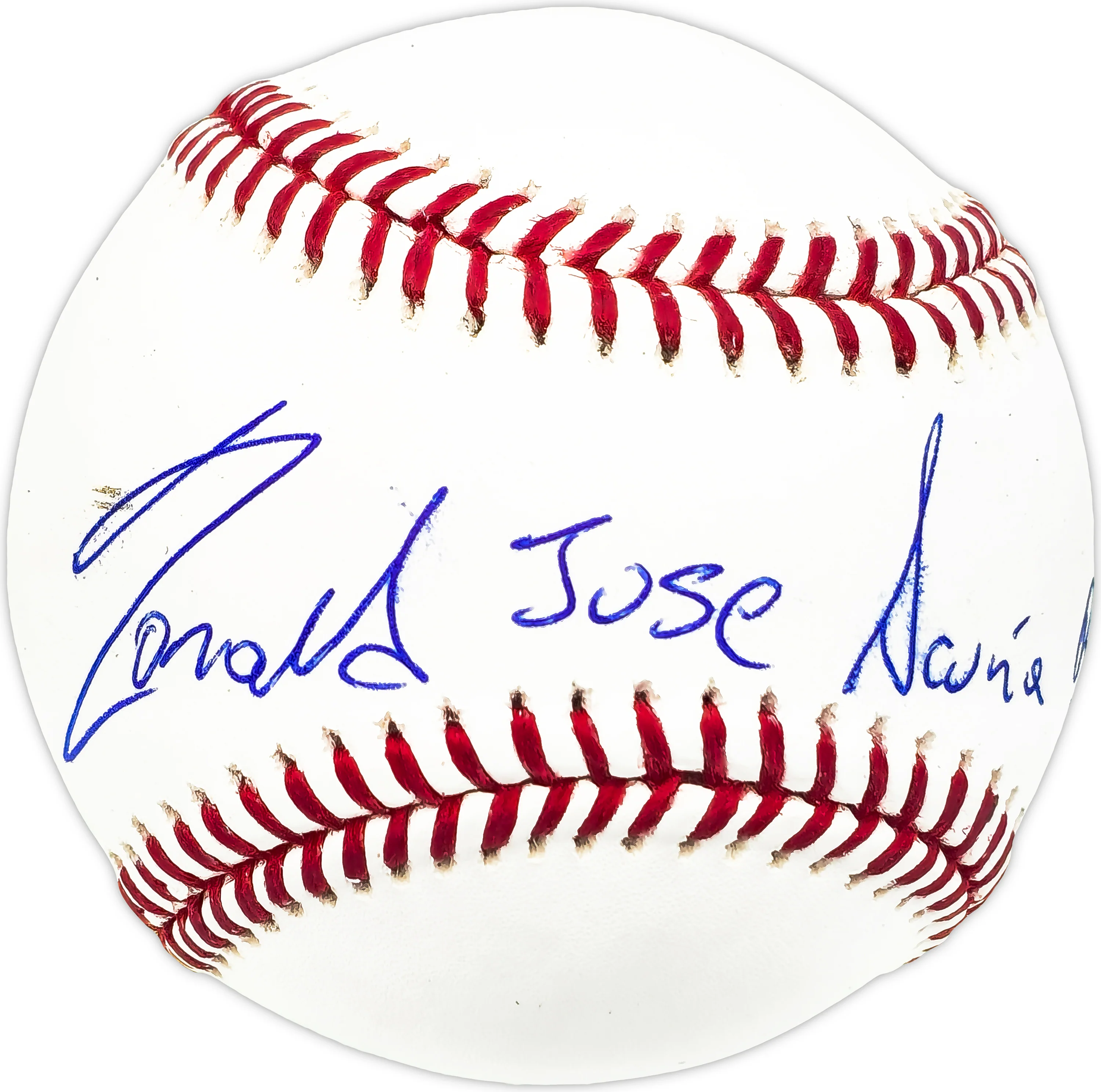 Ronald Acuna Jr. Autographed Official MLB Baseball Atlanta Braves Full Name Beckett BAS #Y60690