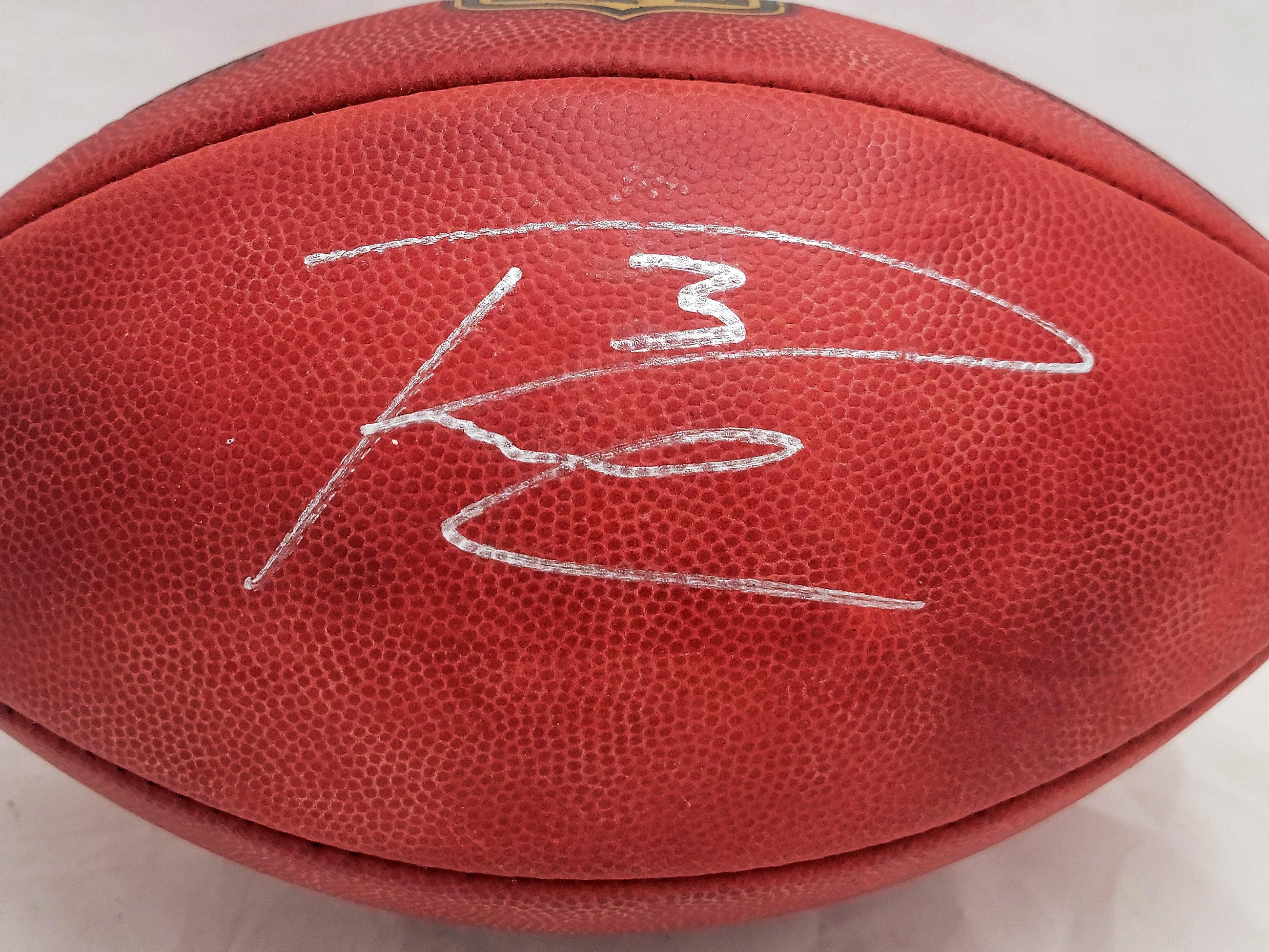 Russell Wilson Autographed Official NFL Leather Football Seattle Seahawks Beckett BAS QR #BF24939 - Image 2