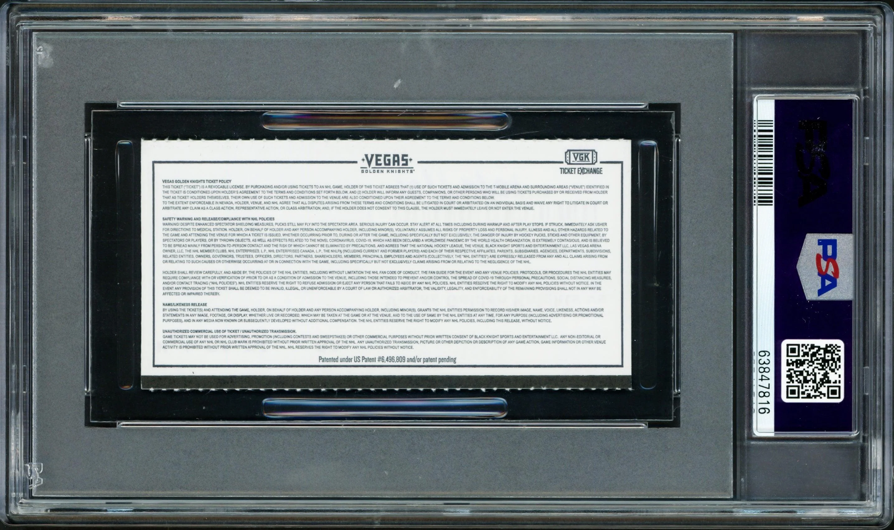 Ryan Donato Autographed Seattle Kraken Inaugural First Game Ticket PSA 9 Auto Grade Gem Mint 10 "1st Kraken Goal 10/12/21" Highest Graded PSA/DNA #63847816 - Image 2
