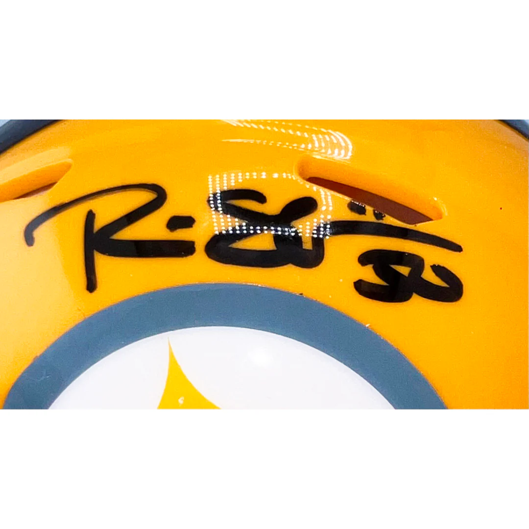 Ryan Shazier Signed Pittsburgh Steelers Gold Speed Mini Football Helmet (JSA) - Image 2