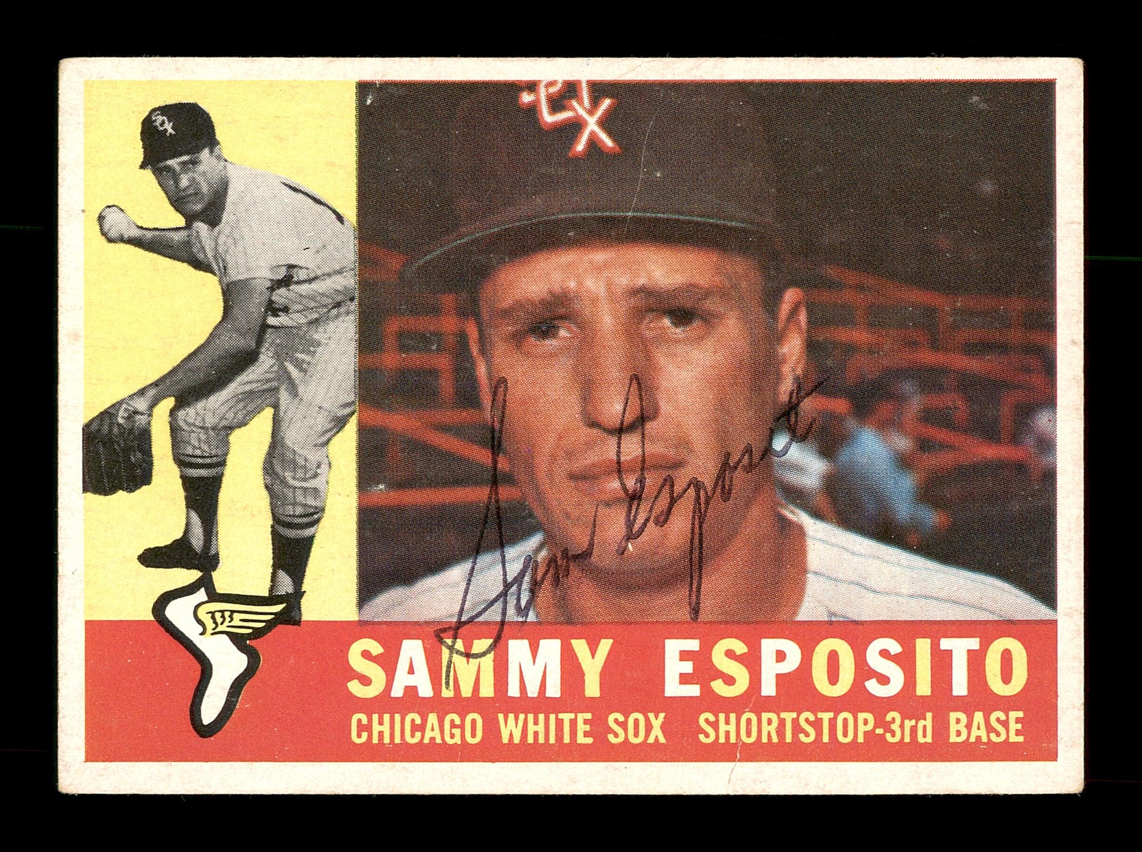 Sammy Esposito Autographed 1960 Topps Card #31 Chicago White Sox SKU #169571