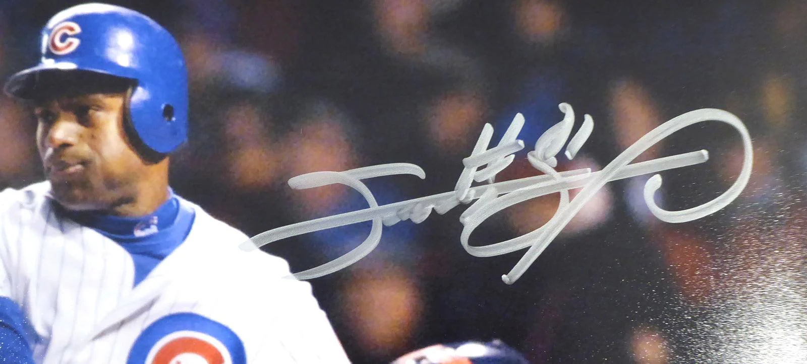 Sammy Sosa Autographed 11x14 Photo Chicago Cubs Beckett BAS Stock #177689 - Image 2